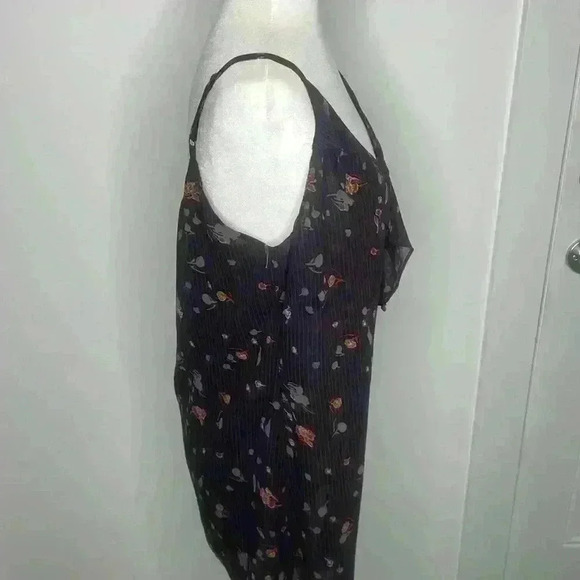 CABI (EUC) Floral Layered Top w/Adjustable Spaghetti Straps Women’s Size Small - Picture 3 of 6